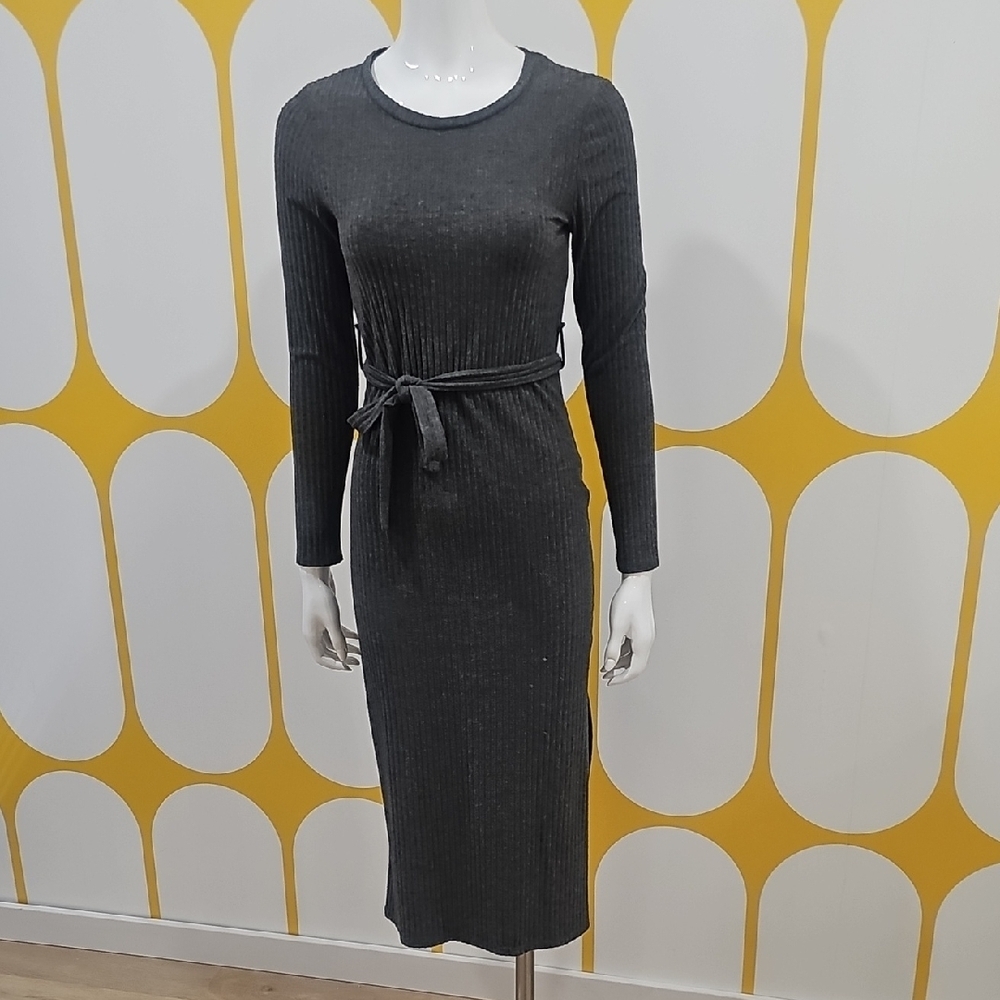 Ripe Charcoal Long Sleeve Dress